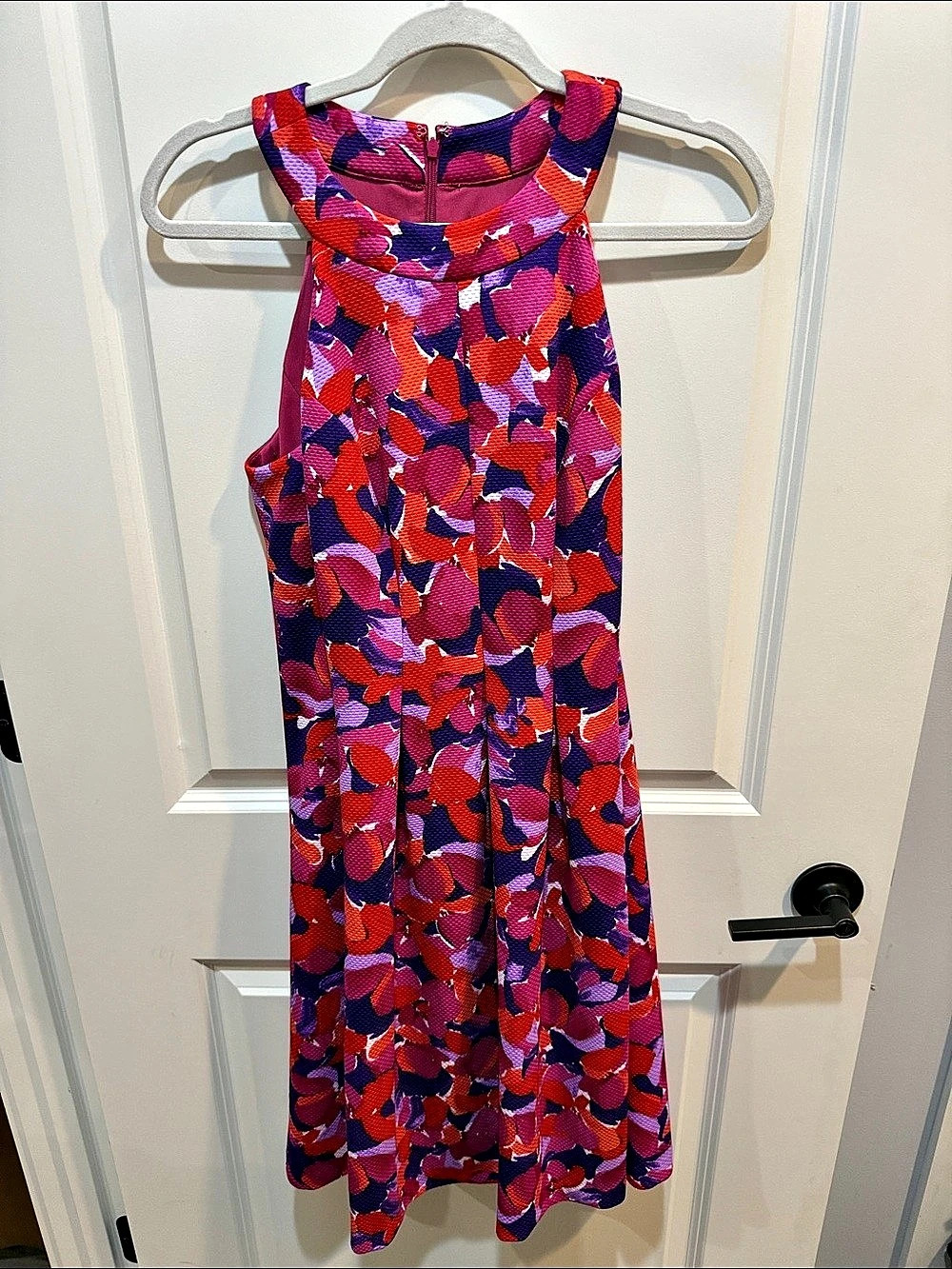 Lappalella Abstract Maxi Dress in Purple & Red Size 4 Like New
